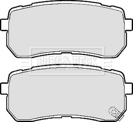 BORG & BECK Комплект тормозных колодок, дисковый тормоз BBP2117